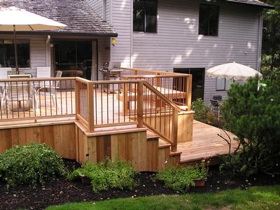   Wood Patio Furniture on Figure 3   Wood Deck Attached To Home And Over 30  Above The Ground
